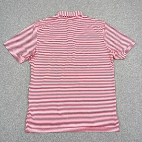 NEW Peter Millar Polo Shirt Large Striped Crown Sport County Louth Golf Ireland - Picture 3 of 12